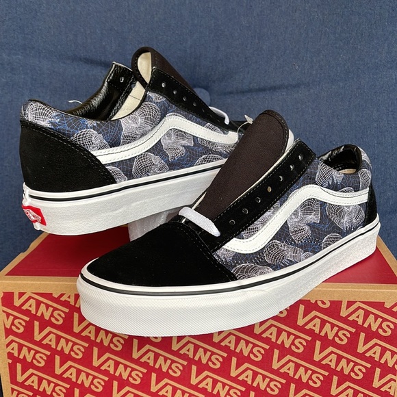 Vans Old Skool Wireframe Skulls Black True White WMNS - Picture 9 of 16